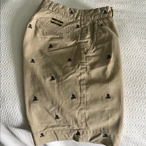 Rugby Ralph Lauren Skull & Crossbones Embroidered Shorts